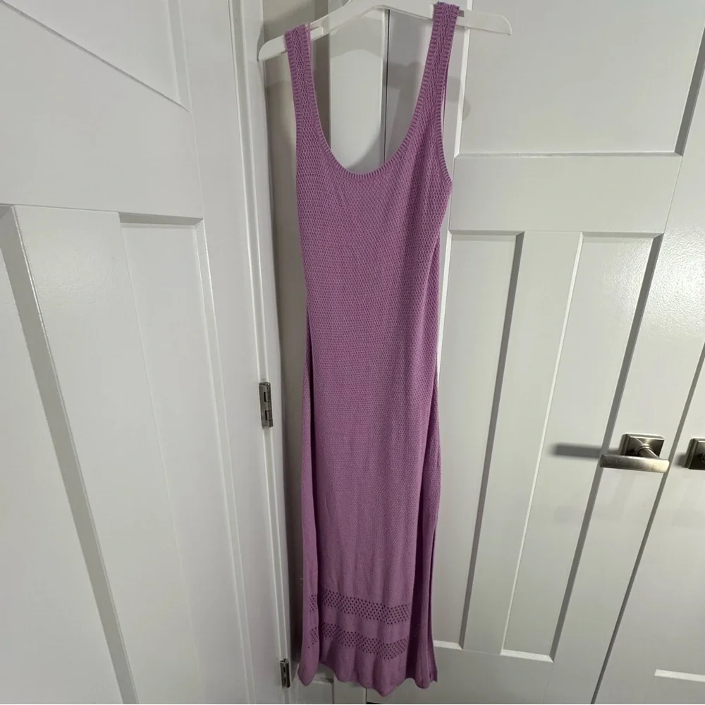 Anthropologie Seafolly Austrailia Lilac Terrain Beach Cover Up Dress M NEW - Picture 2 of 6